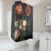 Vintages Bild Stillleben mit Blume Duschvorhang (Beispiel)