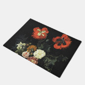 Vintages Bild Stillleben mit Blume Fußmatte (Schrägansicht)