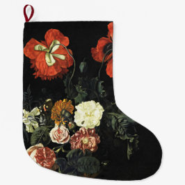 Vintages Bild Stillleben mit Blume Großer Weihnachtsstrumpf