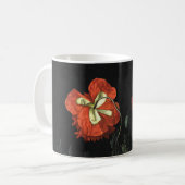 Vintages Bild Stillleben mit Blume Kaffeetasse (Vorderseite Links)