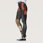 Vintages Bild Stillleben mit Blume Leggings (Links)