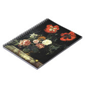 Vintages Bild Stillleben mit Blume Notizblock (Linke Seite)