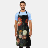 Vintages Bild Stillleben mit Blume Schürze (Getragen)