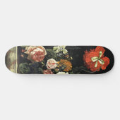 Vintages Bild Stillleben mit Blume Skateboard (Horizontal)