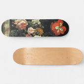 Vintages Bild Stillleben mit Blume Skateboard (Horizontal)