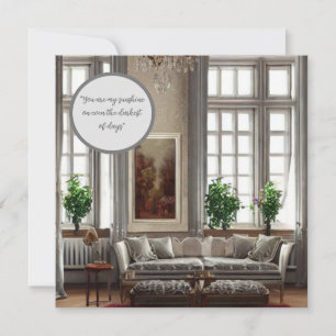 Vintages Bild: "Zeitlose Liebe" Mitteilungskarte