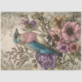 VINTAGES BIRD DECOUPAY SEIDENPAPIER (Vorderseite)