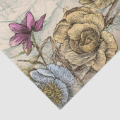 VINTAGES BIRD DECOUPAY SEIDENPAPIER (Ausschnitt)