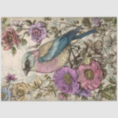 VINTAGES BIRD DECOUPAY SEIDENPAPIER (Vorderseite)