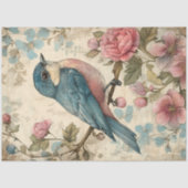 VINTAGES BIRD DECOUPAY SEIDENPAPIER (Vorderseite)