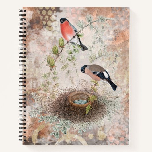 Vintages Bird-Notebook Notizblock (Vorderseite)