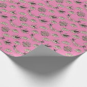 Vintages Bird Tattoo-Geschenkpapier Geschenkpapier (Ecke)