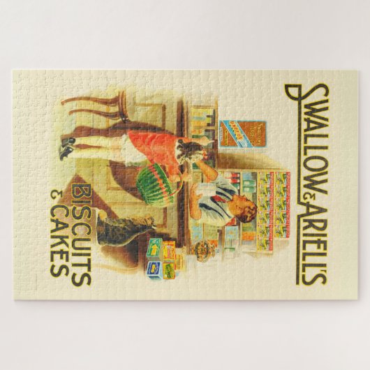 Vintages Biscuit-Werbeplakat Puzzle (Horizontal)