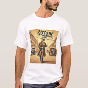 Vintages Bitcoin-Kryptowährungsdesign T-Shirt
