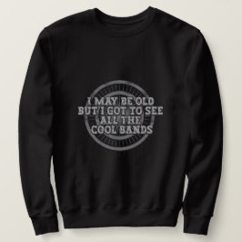 Vintages Black Band Sweatshirt - Perfektes Geschen