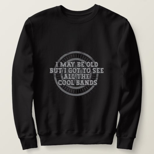 Vintages Black Band Sweatshirt - Perfektes Geschen (Design vorne)