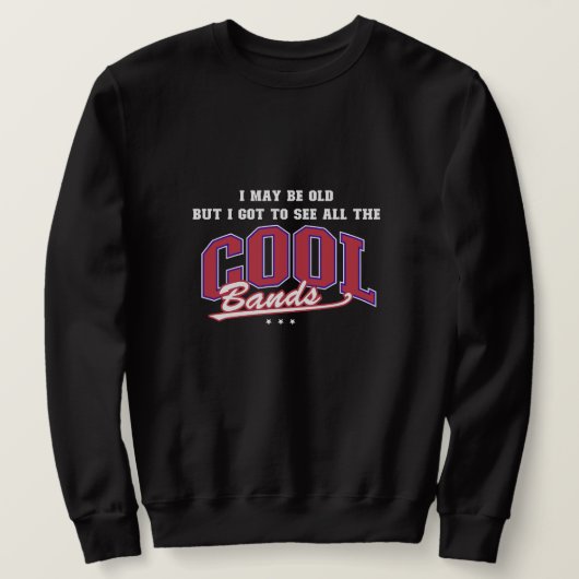 Vintages Black Band Sweatshirt - Perfektes Geschen (Design vorne)