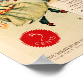 Vintages Black Cat-Werbeplakat Poster (Ecke)