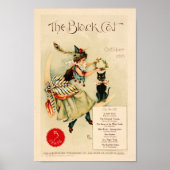Vintages Black Cat-Werbeplakat Poster (Vorne)