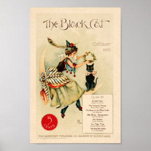 Vintages Black Cat-Werbeplakat Poster