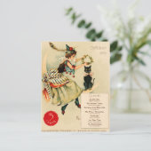 Vintages Black Cat-Werbeplakat Postkarte (Stehend Vorderseite)