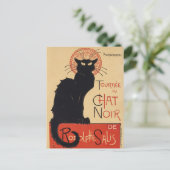 Vintages Black Cat-Werbeplakat Postkarte (Stehend Vorderseite)