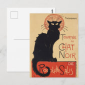 Vintages Black Cat-Werbeplakat Postkarte (Vorne/Hinten)