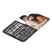 Vintages Black Chalkboard-Foto Save the Date Magnet (Linke Seite)