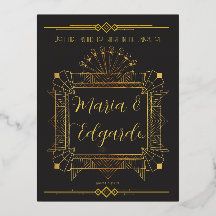 Vintages Black & Gold Déco Hochzeitsempfang