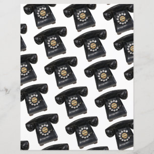 Vintages Black Rotary Phone
