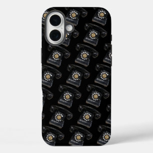 Vintages Black Rotary Phone iPhone 16 Plus Hülle