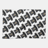 Vintages Black Rotary Phone Geschirrtuch (Horizontal)