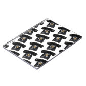 Vintages Black Rotary Phone Notizblock (Linke Seite)