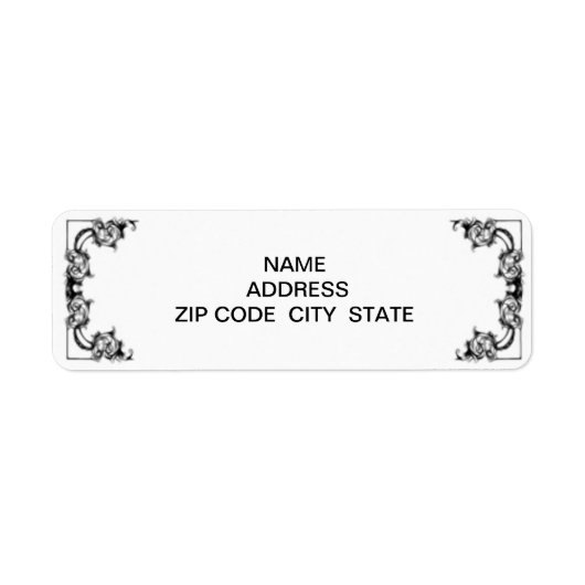 VINTAGES BLACK- UND WEISSBEZEICHNIS (Vorne)