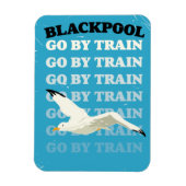 Vintages Blackpool-Strandposter Magnet (Vertikal)