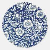 Vintages Bläschen Runder Aufkleber (Vorderseite)