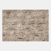Vintages Blatt-Geschenkpapier Geschenkpapier Set (Vorderseite 3)