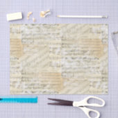 Vintages Blatt-Musik-Seidenpapier Seidenpapier (Handwerk)