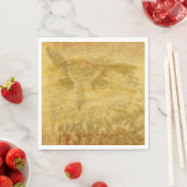 Vintages Blatt Serviette (Beispiel)