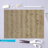 Vintages Blatt-Tissue Paper Seidenpapier (Handwerk)