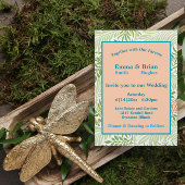 Vintages Blattmuster Einladung