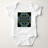 Vintages Blau Baby Strampler (Vorderseite)