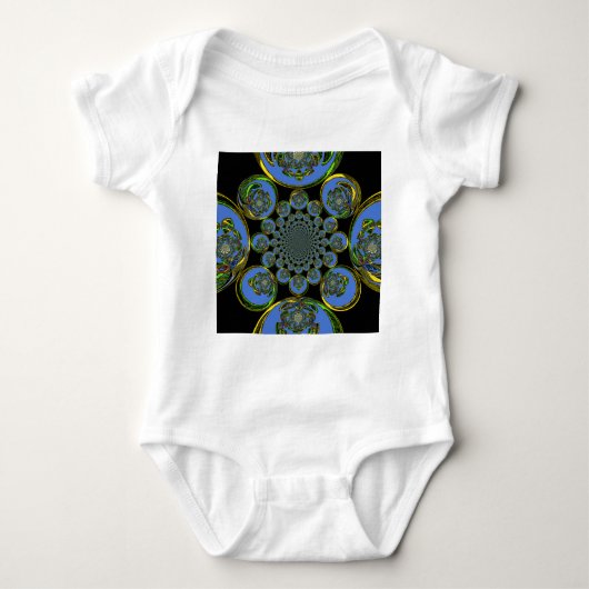 Vintages Blau Baby Strampler (Vorderseite)