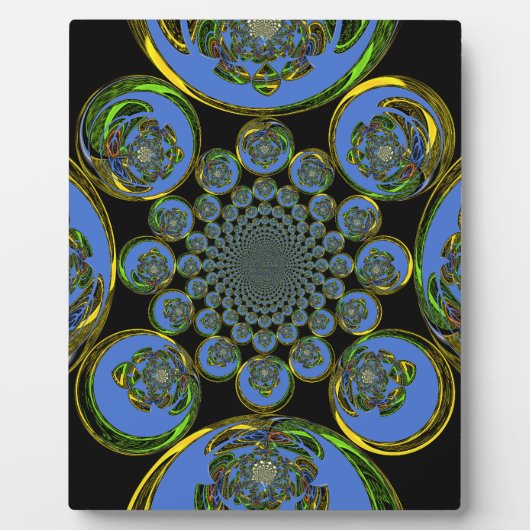 Vintages Blau Fotoplatte (Vorderseite)