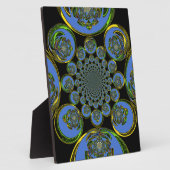 Vintages Blau Fotoplatte (Seite)