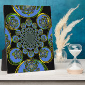 Vintages Blau Fotoplatte (Seite)