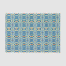 Vintages Blau gemustert