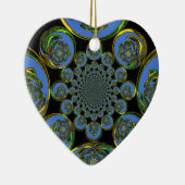 Vintages Blau Keramikornament (Rechts)