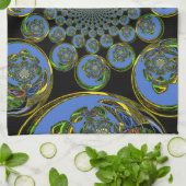 Vintages Blau Küchentuch (Gefaltet)