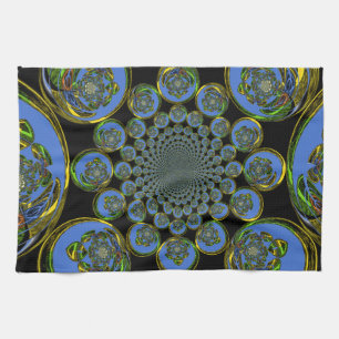 Vintages Blau Küchentuch